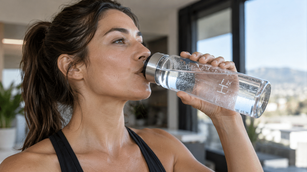 cómo tomar agua con hidrógeno molecular