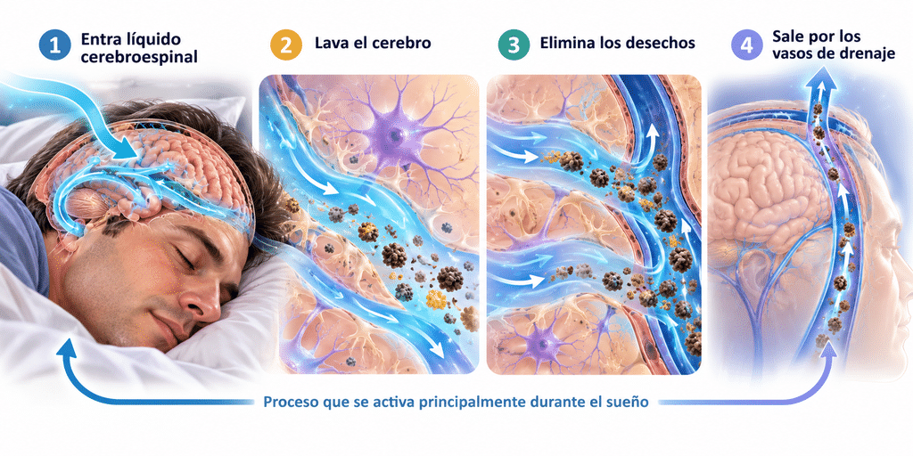 sistema glinfatico limpieza cerebral